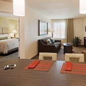 Relax in our One Bedroom Suite with Living Room and Full Kitchen