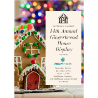 14th Annual Matthews Gingerbread House Display and Contest