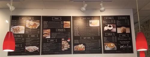 Menu Boards for Crepe Bistro Menu Boards for Crepe Bistro
