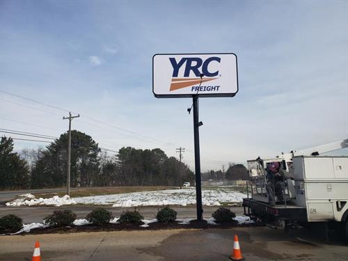 YRC Freight Pylon Sign YRC Freight Pylon Sign