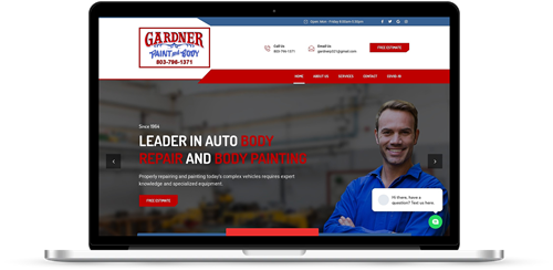 Gardner Paint and Body Website
