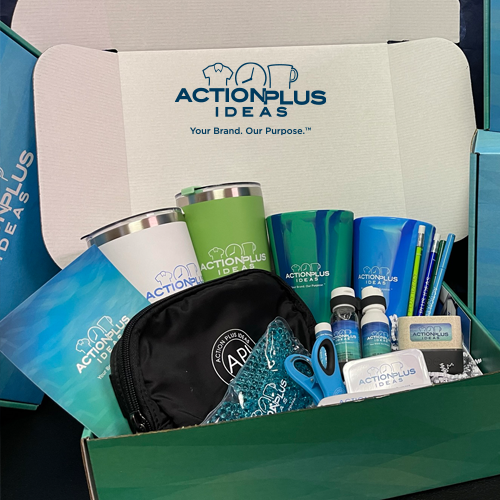 Action Plus Ideas can help you pick and kit the perfect client gifts.