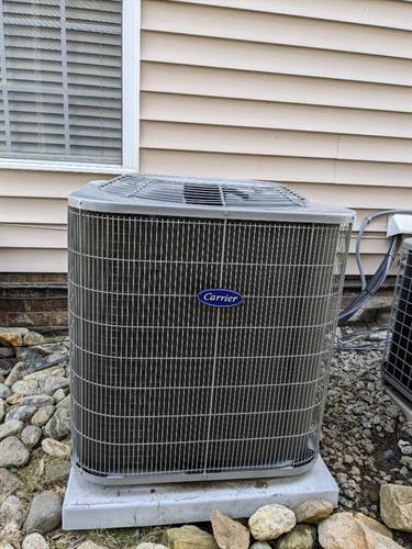 Carrier air conditioning condensing unit installation