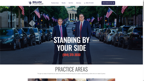 Law firm website in Raleigh