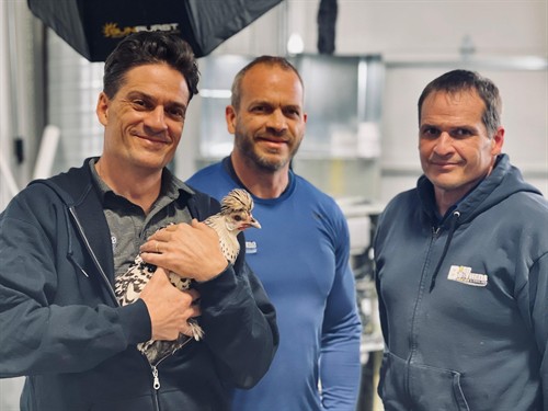 The Brothers plus a chicken :)