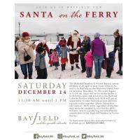 Santa Arrives on the Ferry - Bayfield