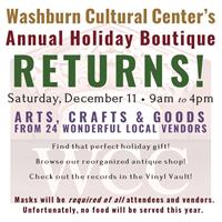 ANNUAL HOLIDAY BOUTIQUE at the Washburn Cultural Center