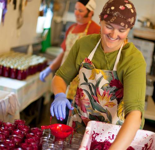 Jennifer & Andrew Sauter-Sargent of Spirit Creek Farm in Cornucopia, WI produce delicious fermented vegetables of all kinds. Jennifer & Andrew Sauter-Sargent of Spirit Creek Farm in Cornucopia, WI produce delicious fermented vegetables of all kinds.