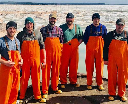 The crew at Bodin Fisheries in Bayfield, WI. The crew at Bodin Fisheries in Bayfield, WI.