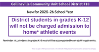 Collinsville CUSD 10 Waives Admission for All Students to Attend Home Athletic Events in 2025-26