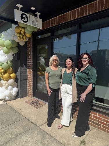 Cathi, Susie, & Emma at our ribbon cutting 