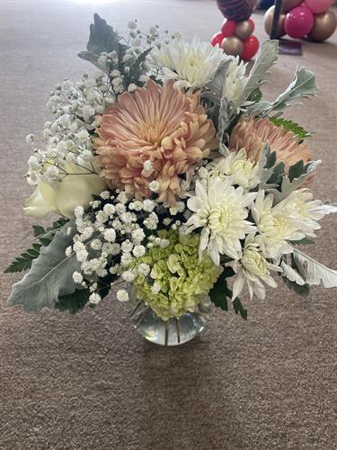 Pastel floral arrangement