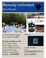 Remedy Unlimited Party Rentals