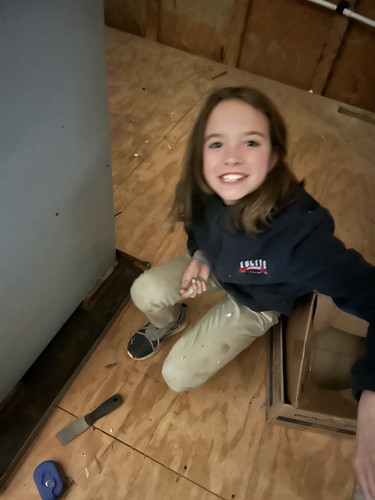 Little hands, big help. Raising future real estate pros one repair at a time. ????