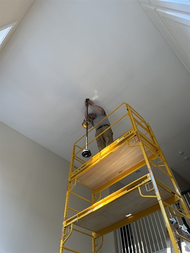 High Fan/Chandelier Installation