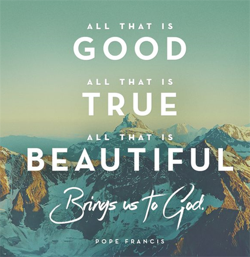 All that is good comes from God!