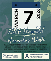 2026 Household Hazardous Waste Collection Day