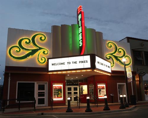 Historic Pines Theater in Downtown Lufkin