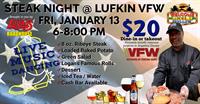 Logan's Roadhouse presents STEAK NIGHT at Lufkin VFW featuring live music by Night Train Band!