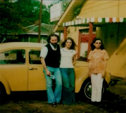 Morales Family 1976 outside Casa Morales