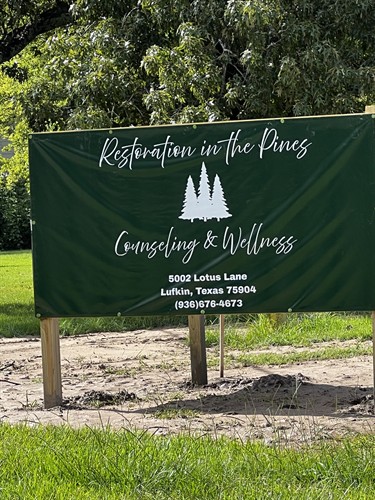 Sign in front