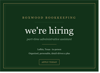 Boxwood Bookkeeping, LLC