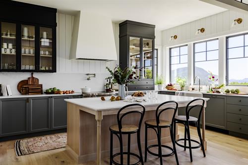 Painted kitchen cabinets