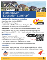 First Time Homebuyer Class with Cody & April- Homebuyer Education - Down Payment Assistance