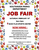Southaven Parks Department's Job Fair