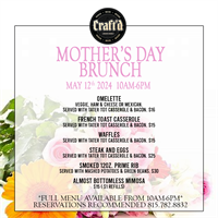Mother's Day Brunch 2024 - Sunday May 12th from 10 AM - 6 PM - Plainfield
