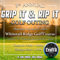 Grip It and Rip It Golf Outing - Thursday October 3rd at Whitetail Ridge