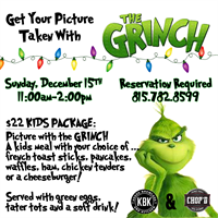 Photo with The Grinch at Chop'd and Khaos Brewcade - 12/15