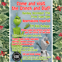 Photo with The Grinch and Olaf at Khaos Brewcade - Sunday December 17th