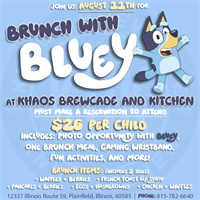 Brunch with Bluey - Sunday August 11th at 10 AM + 11:45 AM