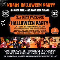 Halloween Party and Costume Contest at Khaos Brewcade - 10/26