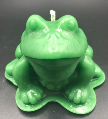 Frog Beeswax Candle