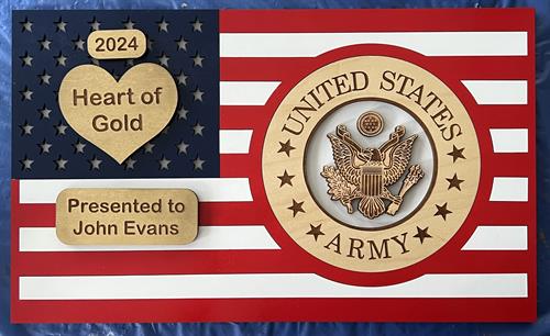 Military Flag Sign