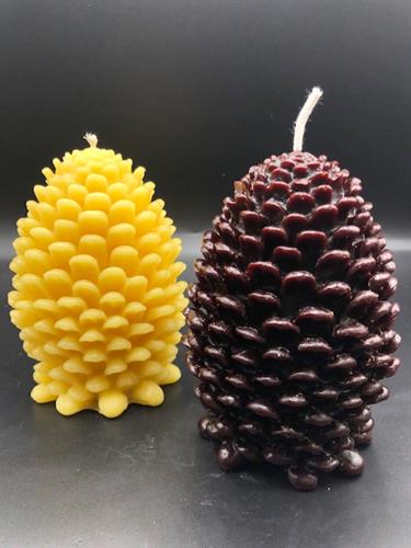 Pinecone Beeswax Candles