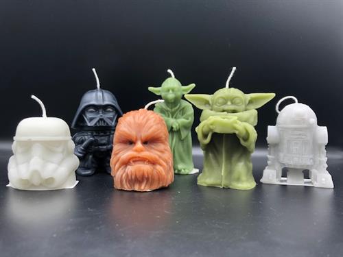 Star Wars Beeswax Candles