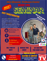Five Element Wellness Center Body Transformation Weight Loss Seminar