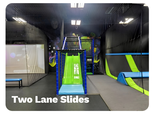 Two Lane Slide - Located in kiddie court for ages 5 years and younger