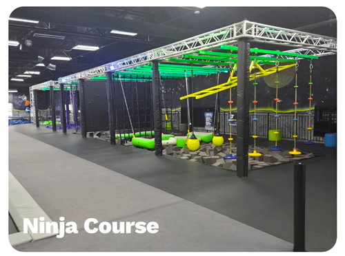 Ninja Course - Test your ninja skills at your own pace, or try out our timed ninja courses!