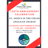 120th Anniversary Ribbon Cutting - St. Anne's in the Fields Anglican Church