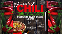 Winery Chili Cook-Off! @ Cask 307, Debonné Vineyards, Hundley Cellars, Stonegait Winery & Grand River Cellars