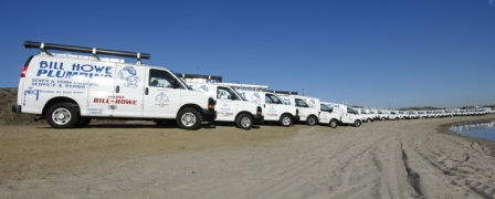 Over 85 trucks ready to serve San Diego plumbing, heating, cooling, restoration needs!