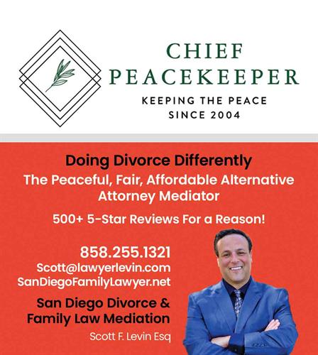 San Diego Divorce mediation lawyer Scott Levin is the top rated amicable divorce provider.