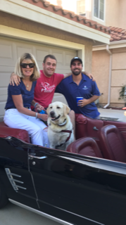 Family and my 66 Mustang