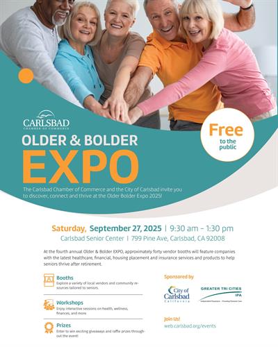 Free Event Listing on SeniorTopia for Older Bolder Expo coming soon! Free Event Listing on SeniorTopia for Older Bolder Expo coming soon!
