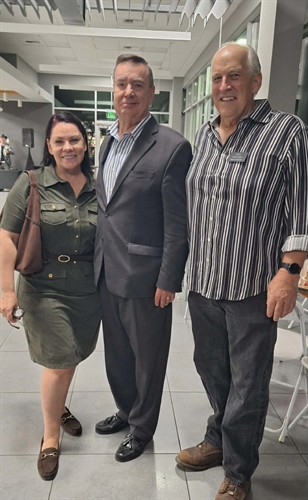 Connecting with local community leaders at a Poway Chamber of Commerce event, 2026.