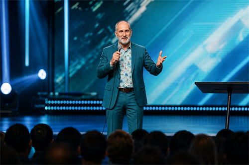AI Dave on an AI Stage (Just have to be honest)